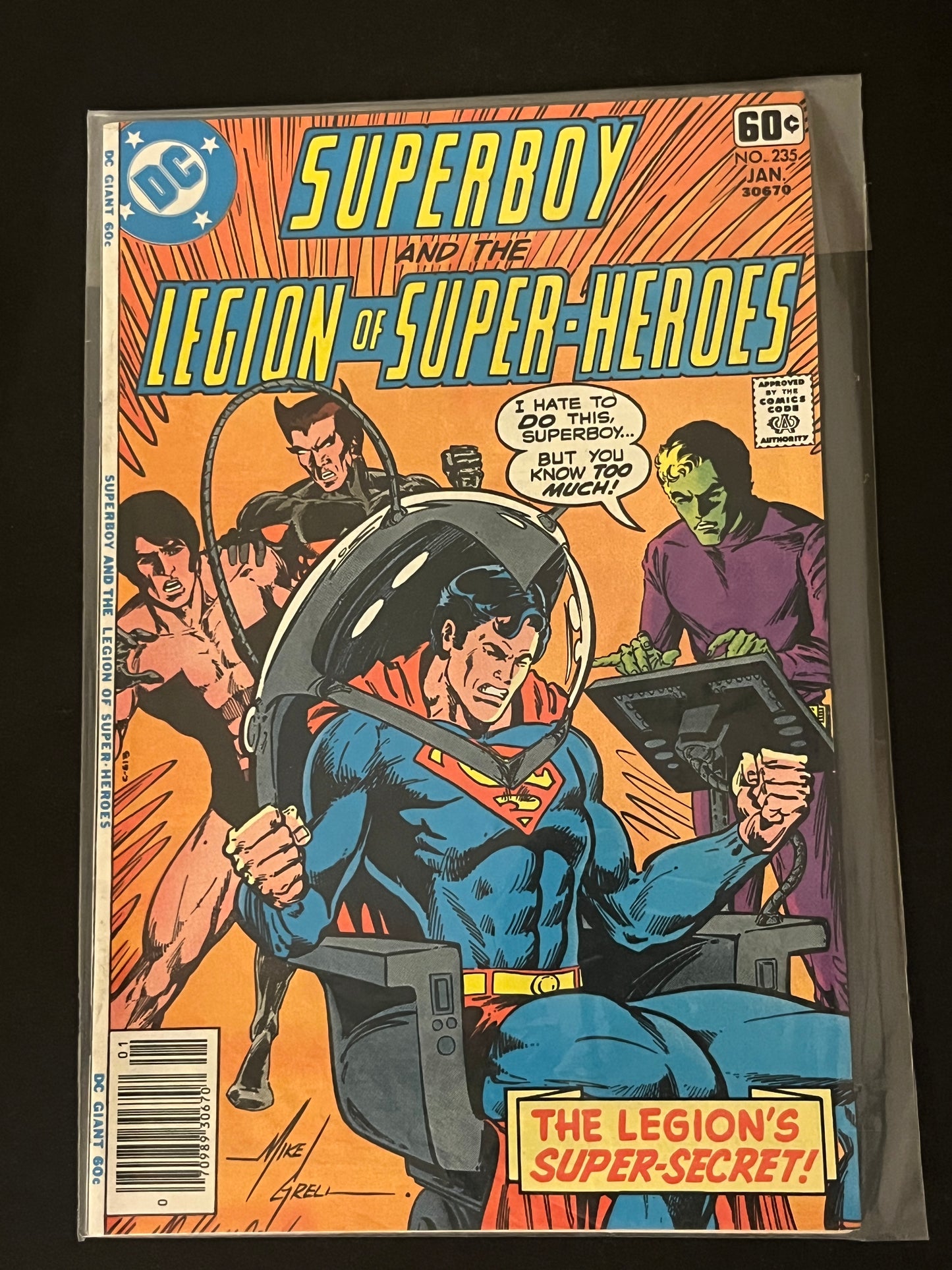 Superboy and The Legion of Super-Heores 235 High Grade