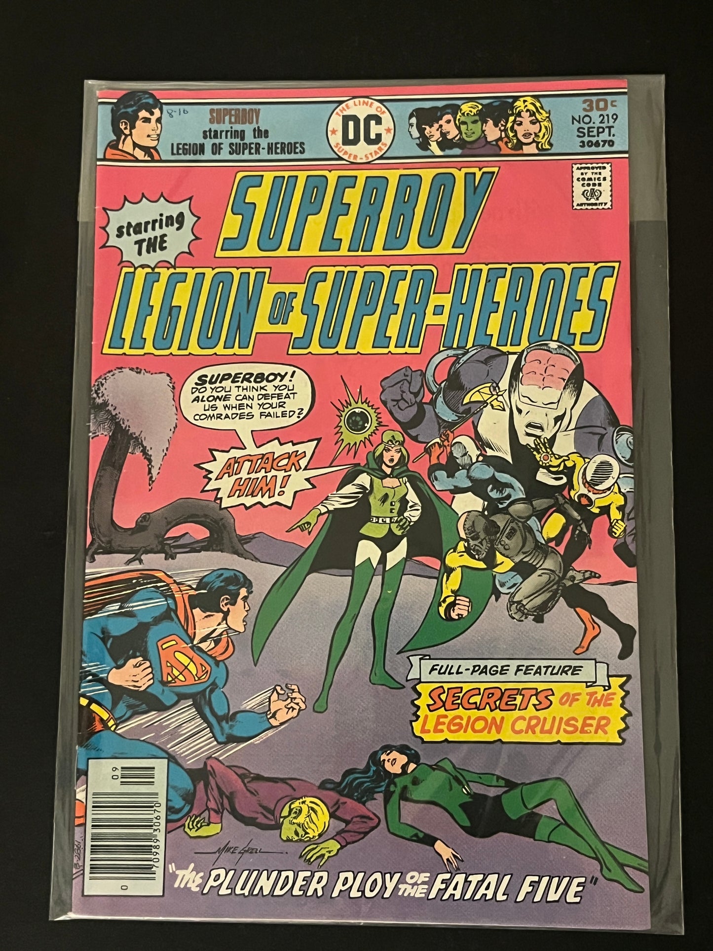 Superboy and The Legion of Super-Heores 219 High Grade