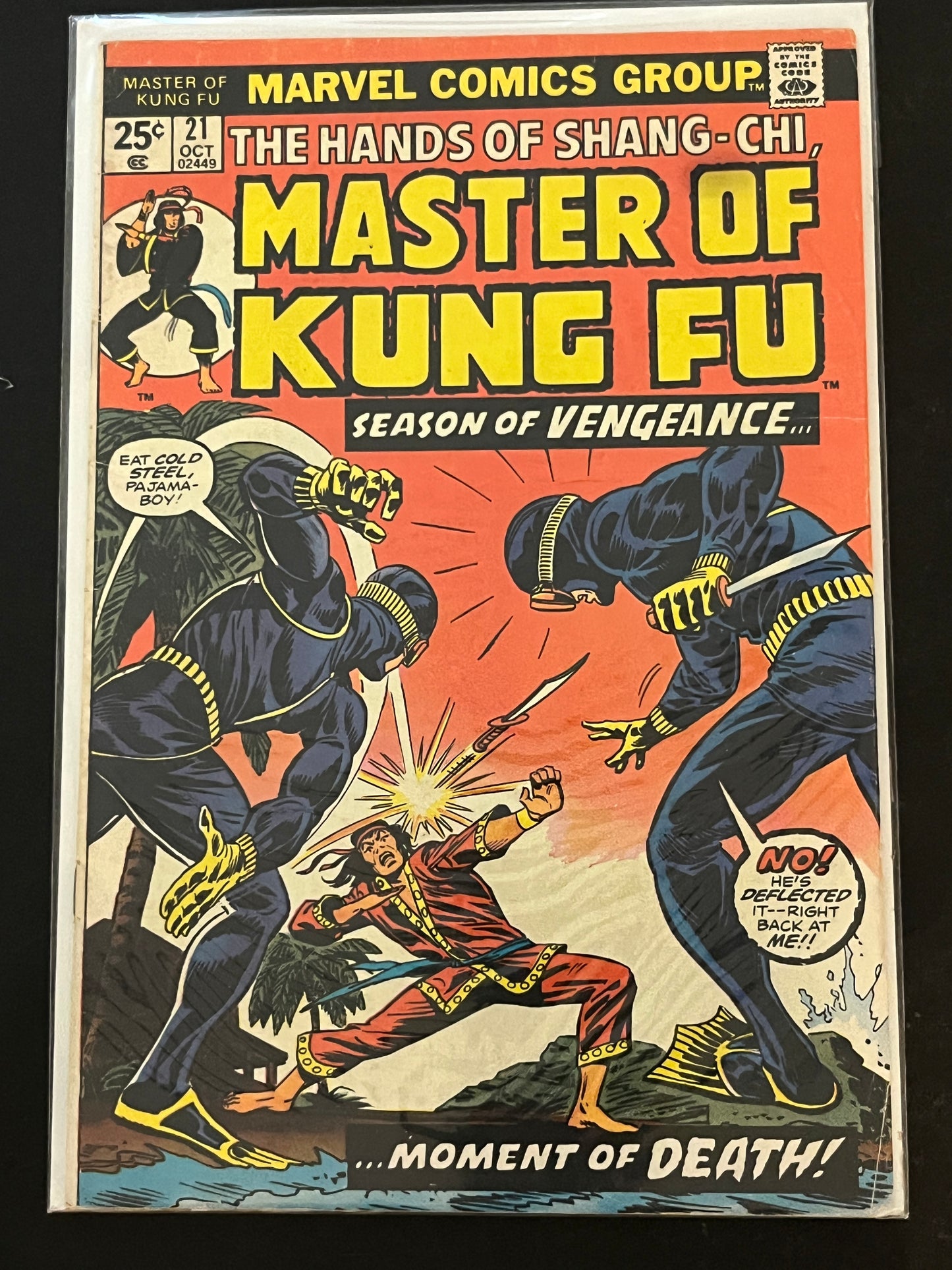 Hands of Shang-Chi, Master of Kung Fu 21 VG