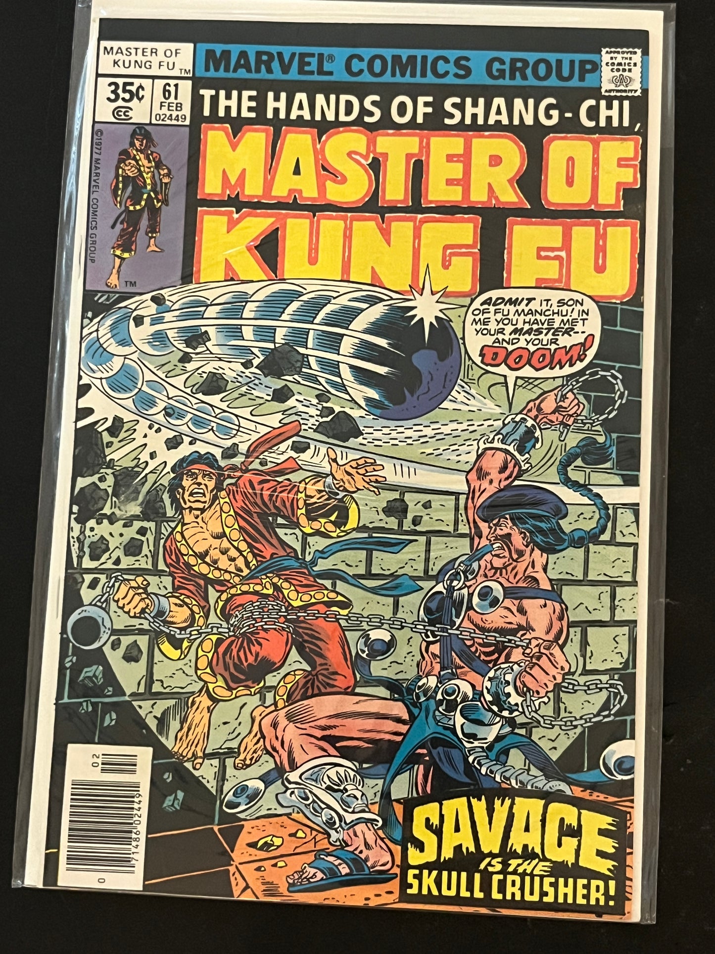 Hands of Shang-Chi, Master of Kung Fu 61 NM