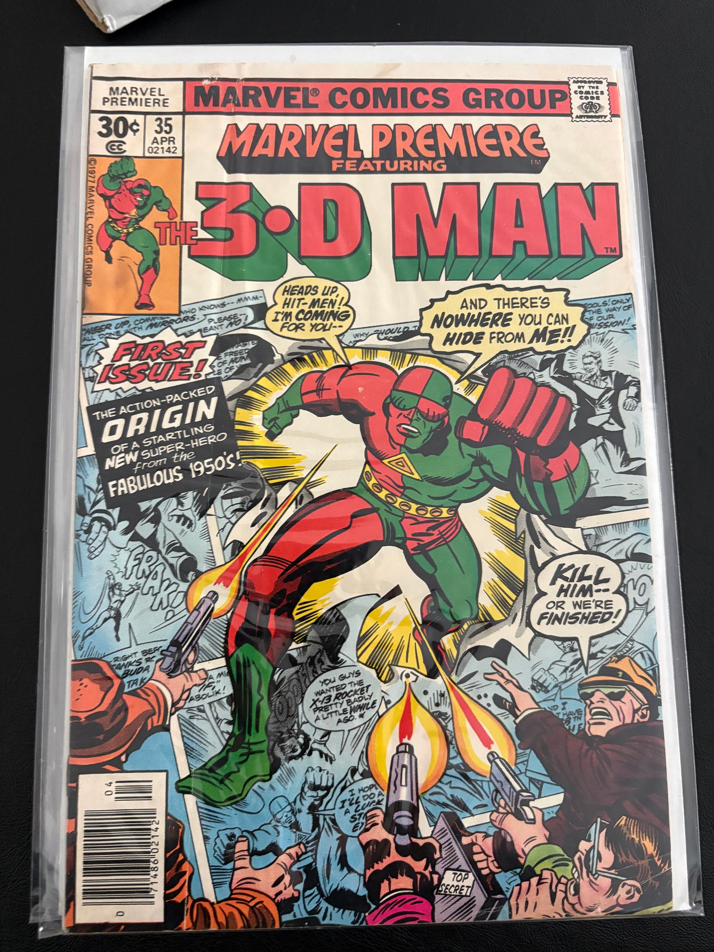 Marvel Premiere: 3-D Man 35 G+