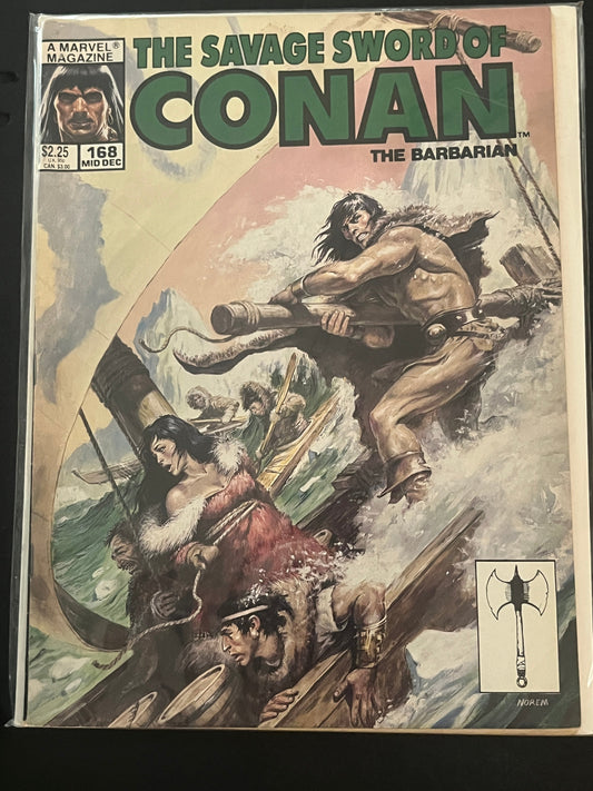 Savage Sword of Conan 168 NM