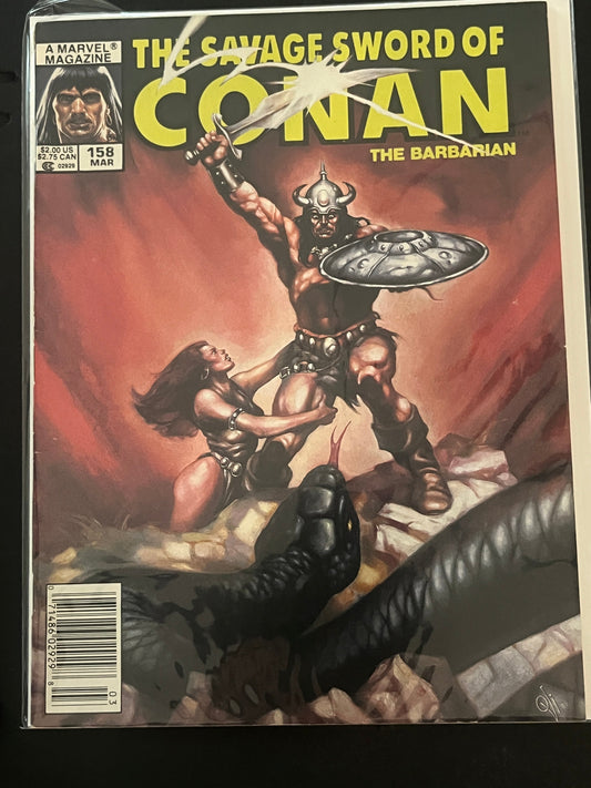 Savage Sword of Conan 158 VF+