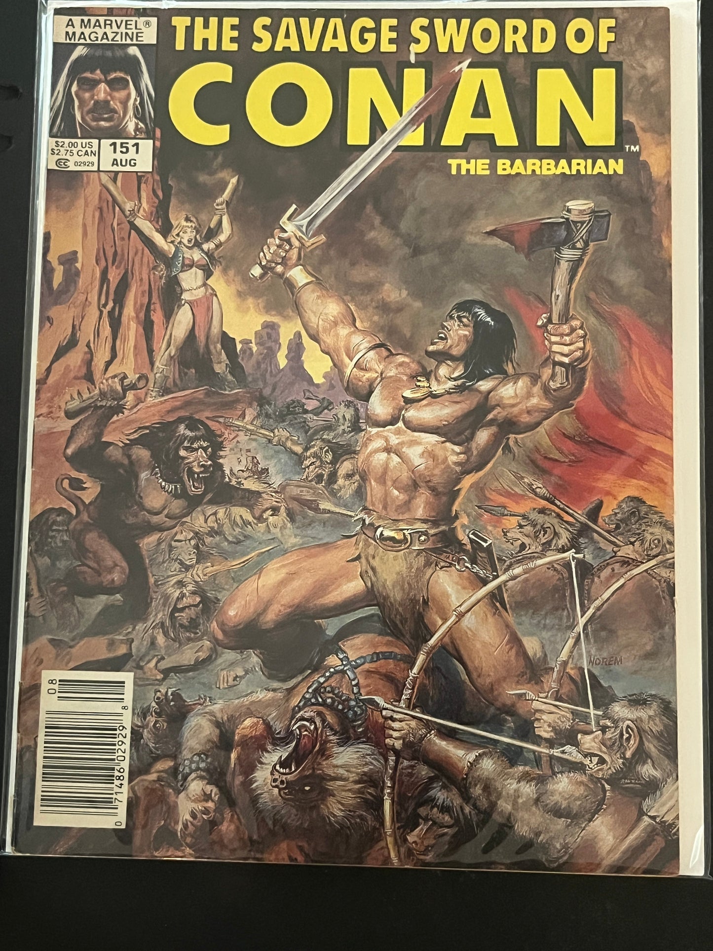 Savage Sword of Conan 151 VF+