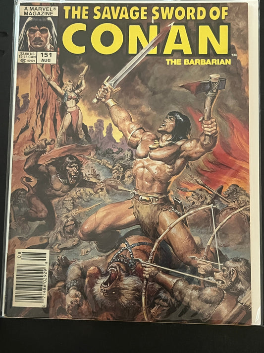 Savage Sword of Conan 151 VF+