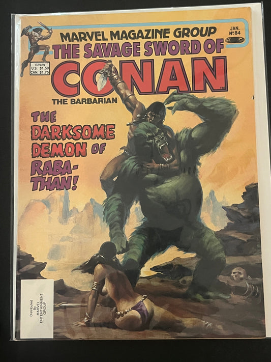 Savage Sword of Conan 84 NM