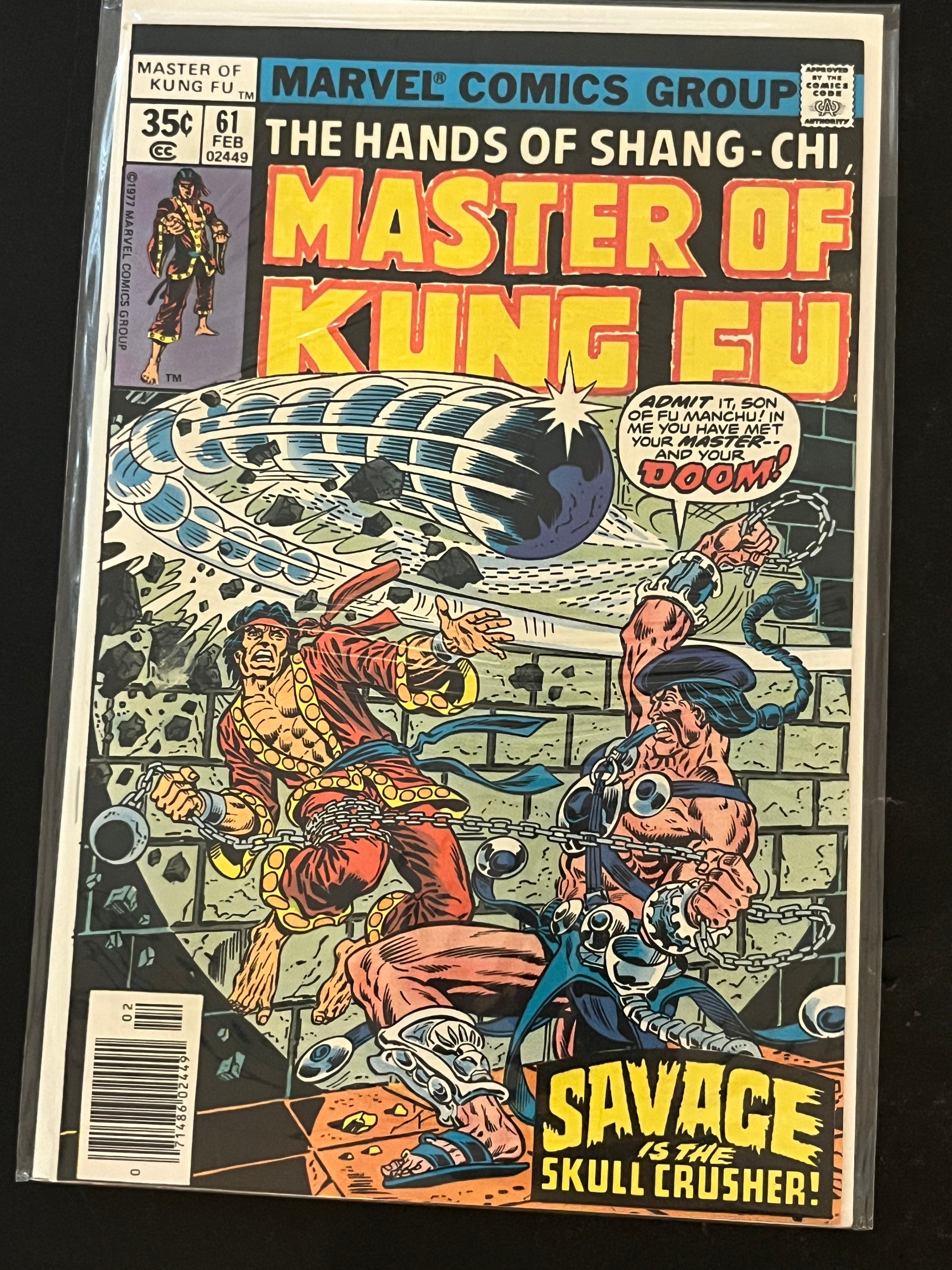 Hands of Shang-Chi, Master of Kung Fu 61 NM