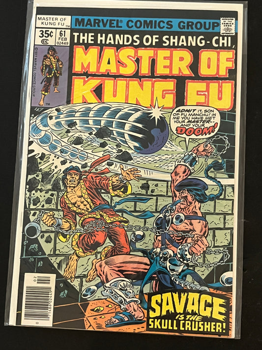 Hands of Shang-Chi, Master of Kung Fu 61 NM