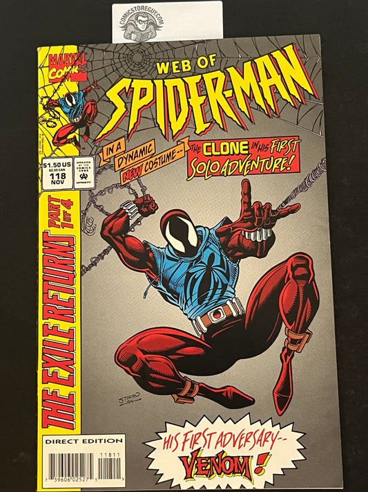 Web of Spider-Man 118 NM-