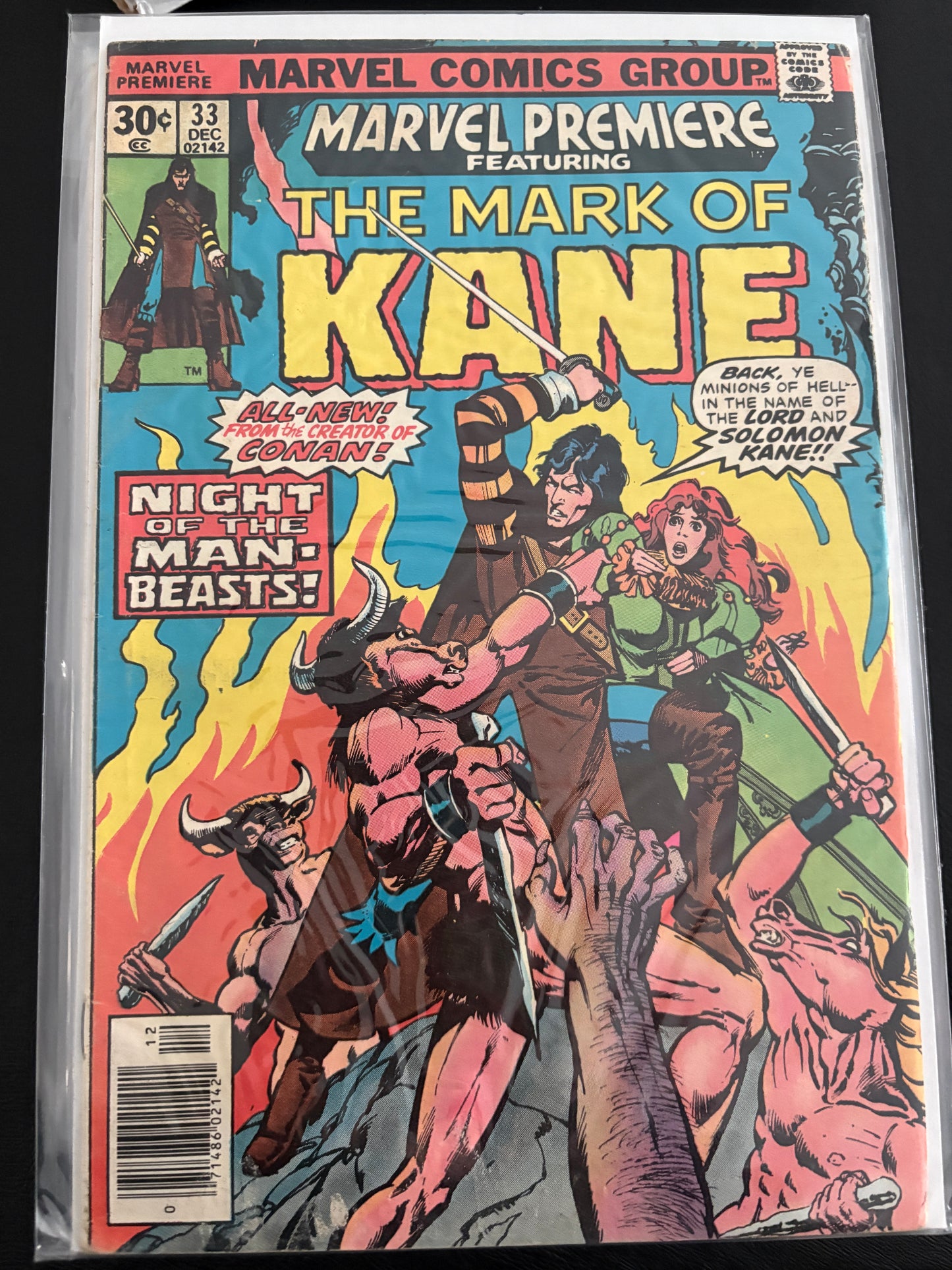 Marvel Premiere: Mark of Kane 33 VG/F